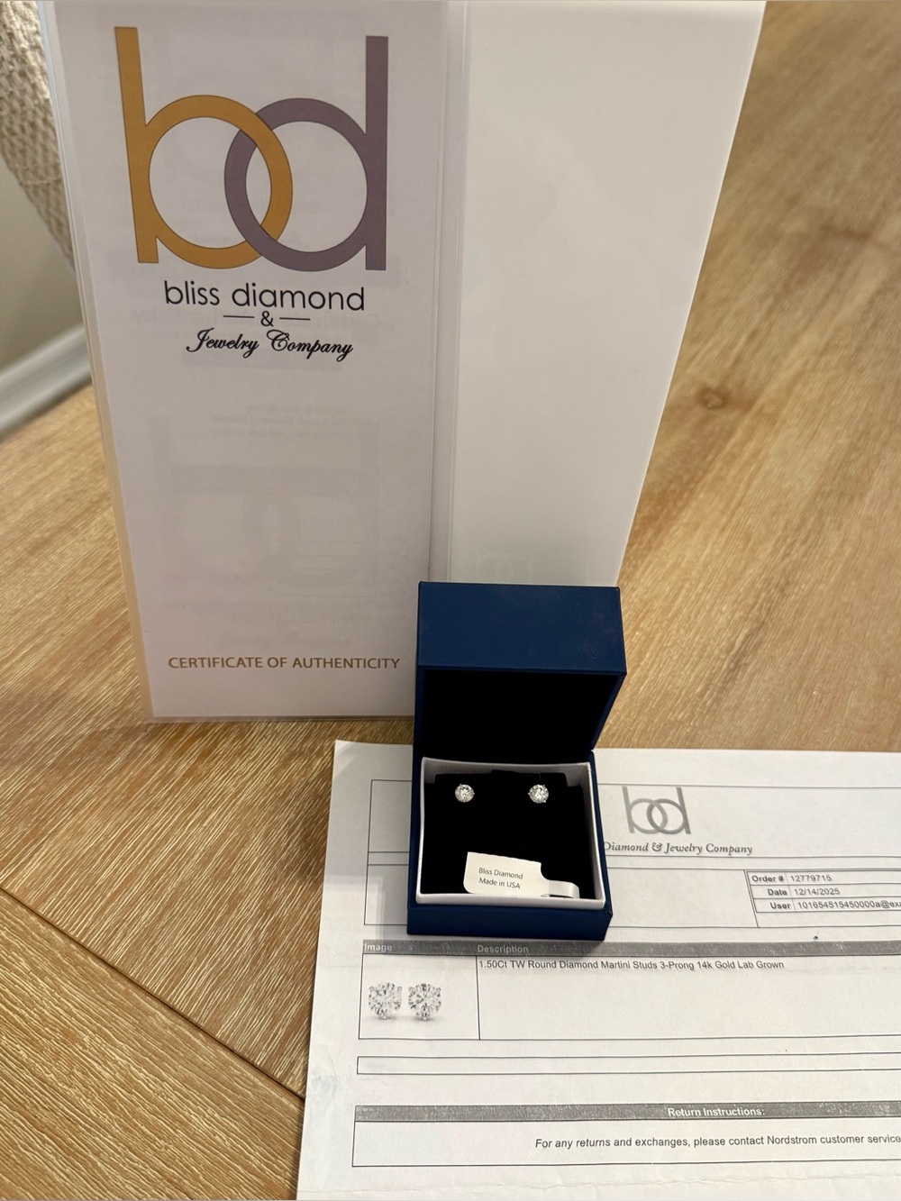 1.50ctw Lab Diamond Studs